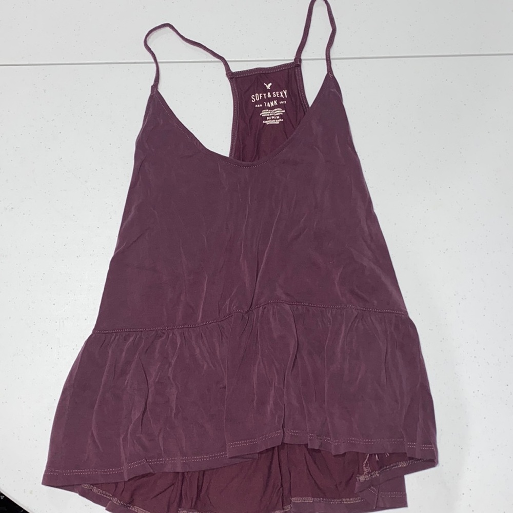 American Eagle Soft & Sexy Purple Tank Size M
